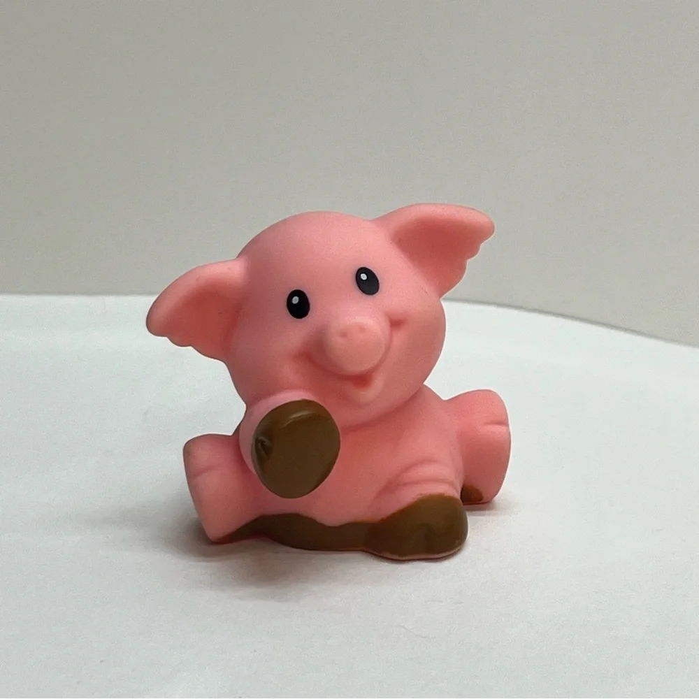 fisher price little people pig figure pig in mud toddler toys farm replacement
